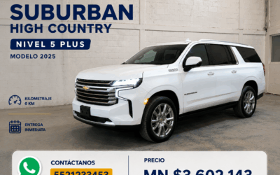 2025 SUBURBAN HIGH  COUNTRY NIVEL 5 PLUS – COLOR BLANCO