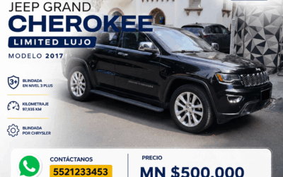 2017 JEEP GRAND CHEROKEE 4X4 LIMITED LUJO ADVANCE V8 NIVEL 3 – COLOR NEGRO