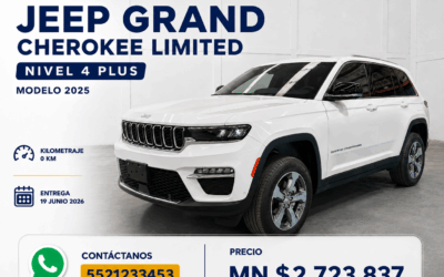 2025 JEEP GRAND CHEROKEE LIMITED NIVEL 4 PLUS – COLOR BLANCO