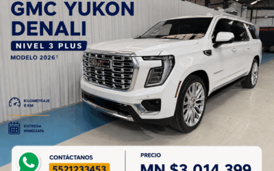 2026 GMC YUKON DENALI NIVEL 3 PLUS – COLOR BLANCO