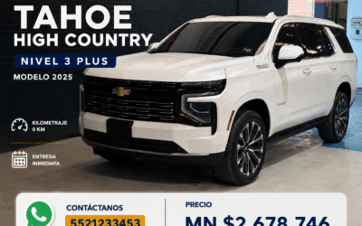 2025 TAHOE HIGH COUNTRY NIVEL 3 PLUS – COLOR BLANCO