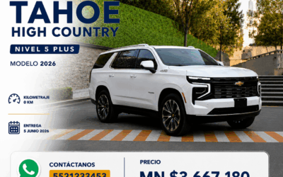 2026 TAHOE HIGH COUNTRY NIVEL 5 PLUS – COLOR BLANCO