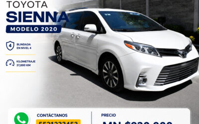 2020 TOYOTA SIENNA – COLOR BLANCO